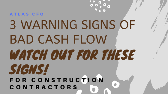 Blog banner for 3 warning signs of bad cash flow